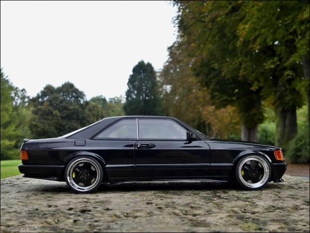 1:18 Mercedes 560 SEC AMG C126 Coupe / WideBody Black-Edition